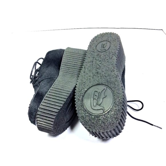 Demonia Women's Size 7 Faux Fur 3" Platform Creeper Punk Goth Shoes CRE 202 B - Picture 11 of 12